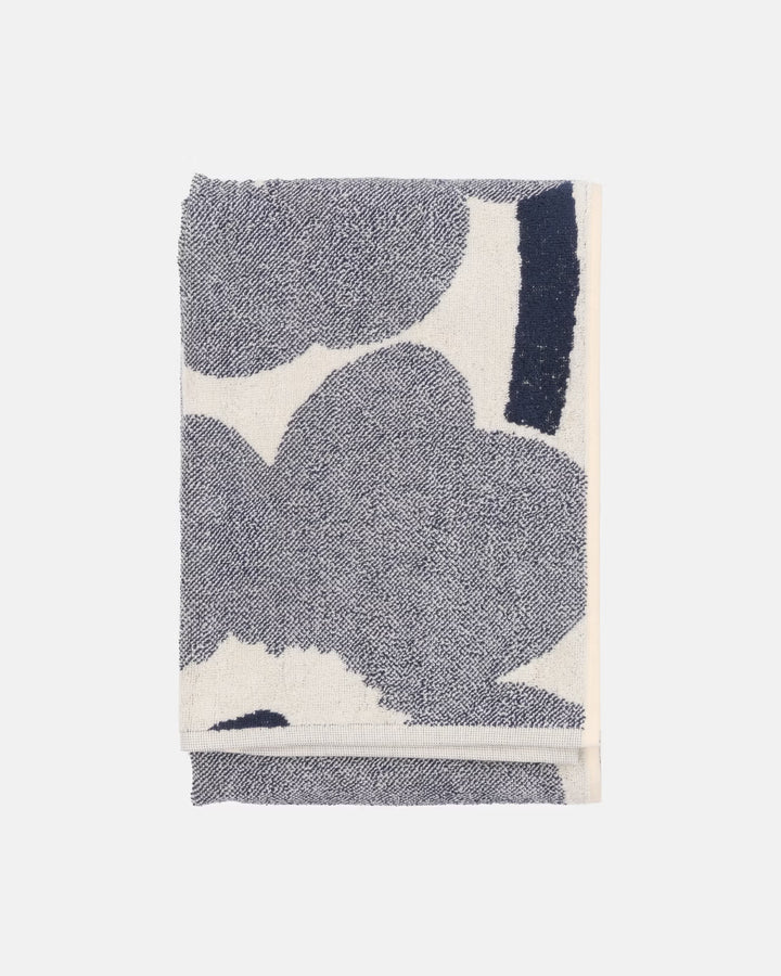 Unikko Bath towel 70x150 cm - off white, blueberry