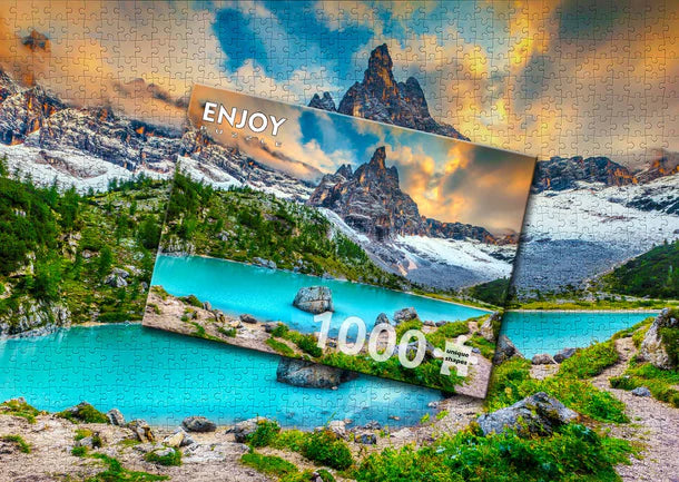 Sorapis Lake, Dolomites, Italy - 1000 Piece Jigsaw Puzzle