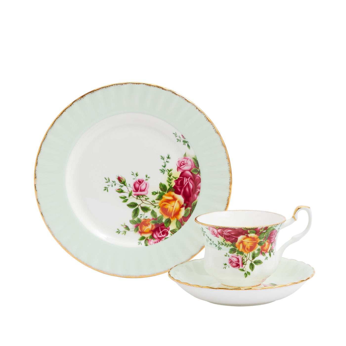 Old Country Roses 3 Piece Set Fern
