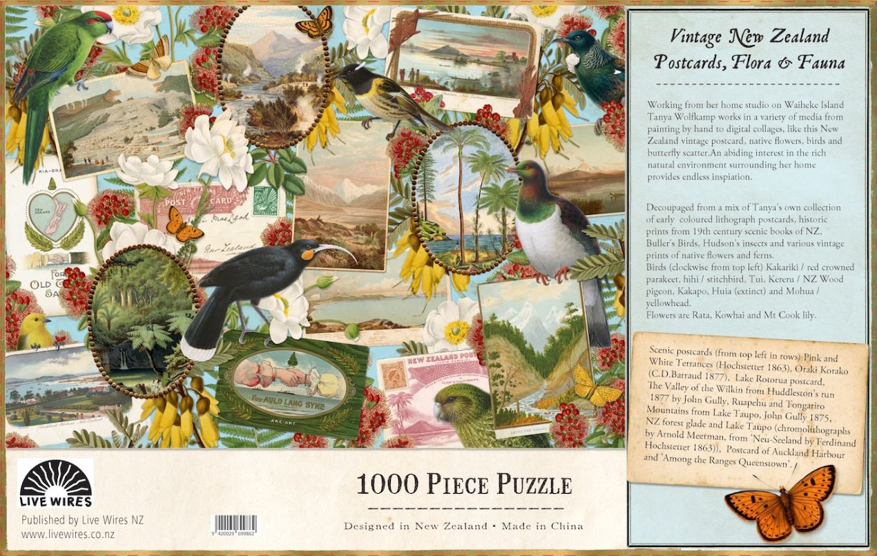 Birds & Postcard - 1000 Pce Puzzle