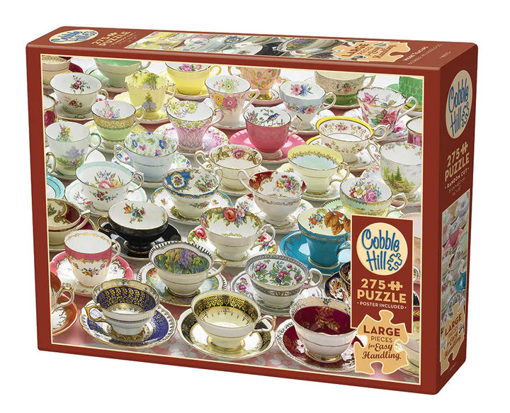 More Teacups, 275pc Easy Handling Puzzle