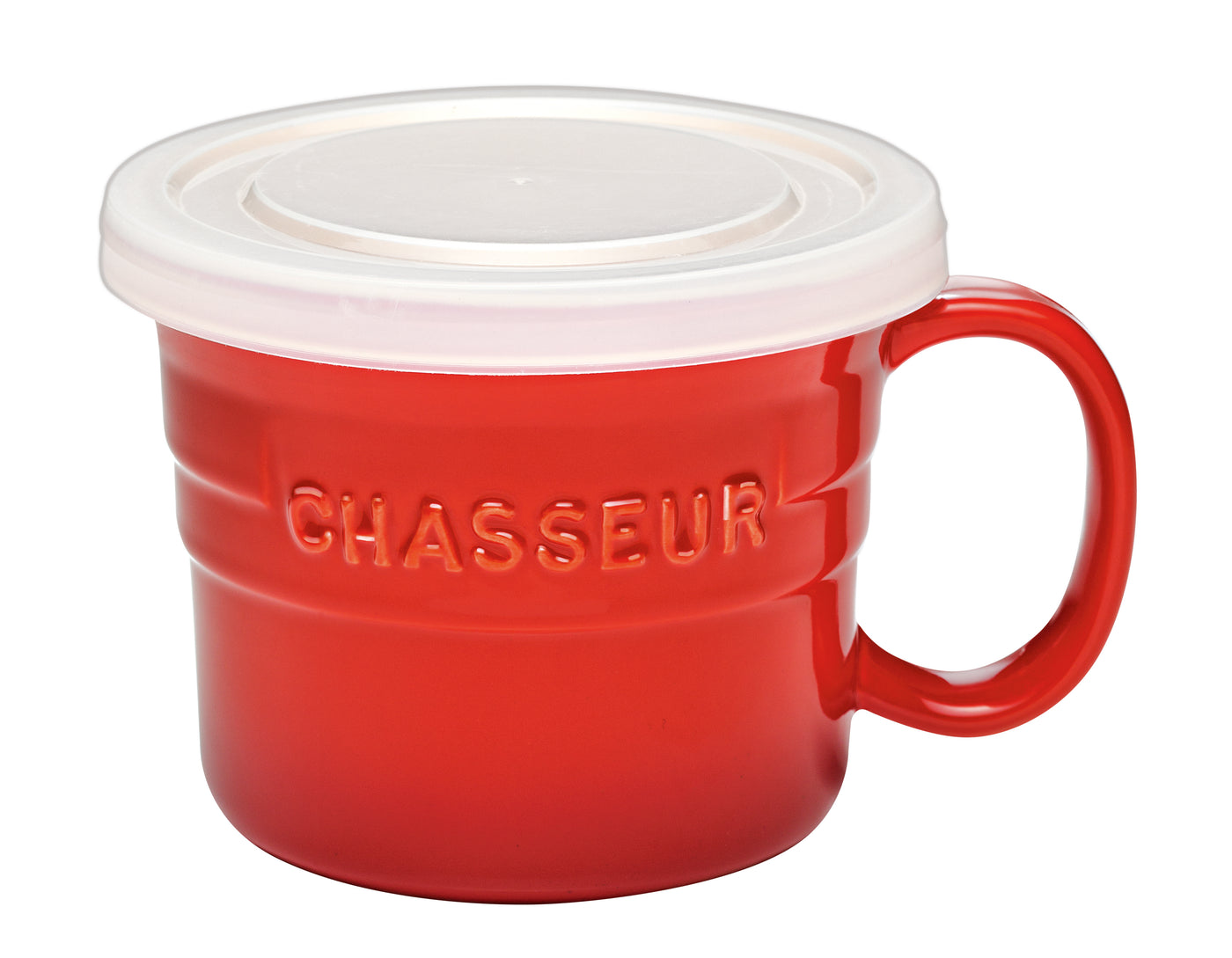 Le Cuisn Soup Mug+Lid 500ml Red