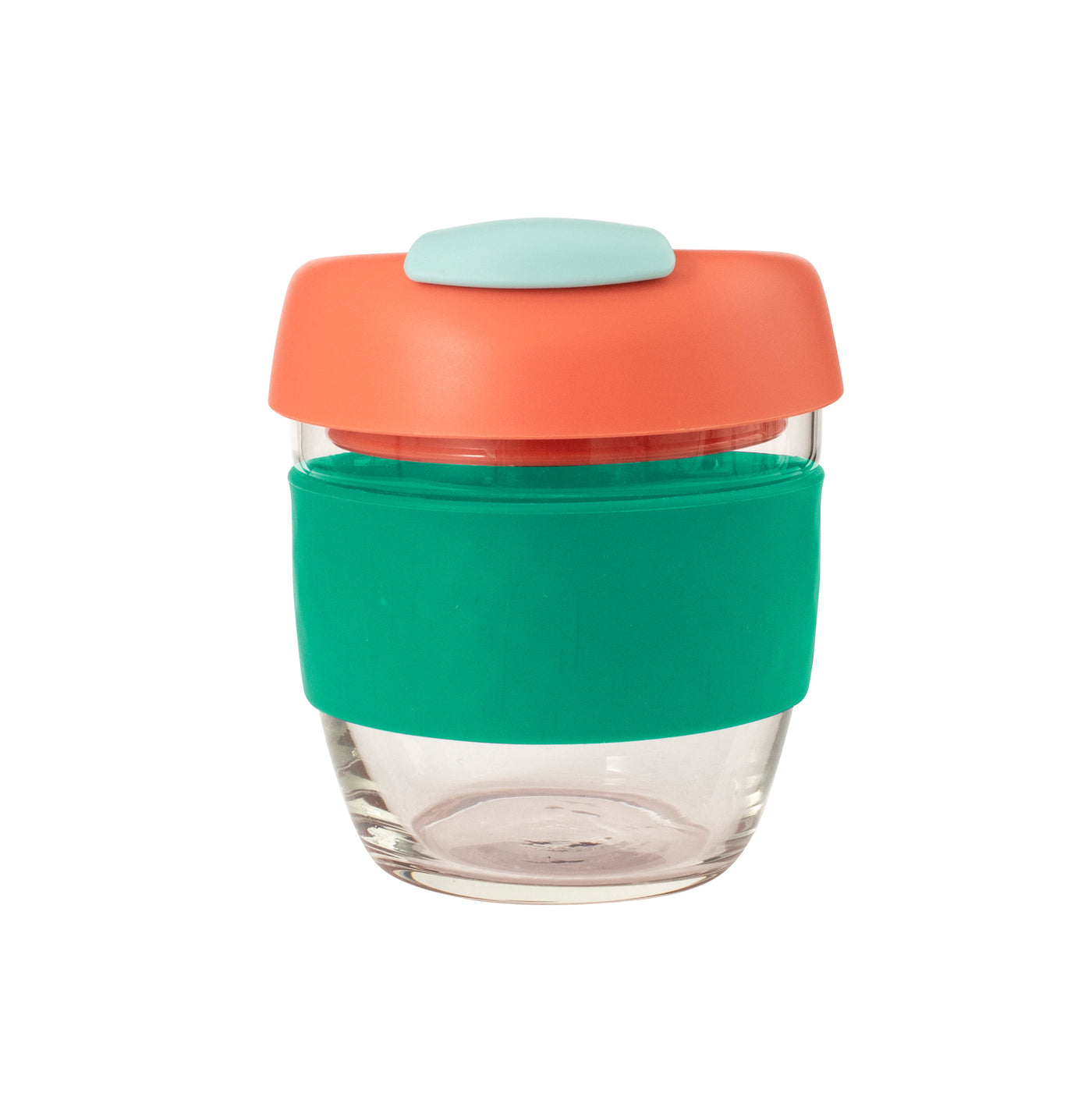 Glass GoCup 236ml - Grn/Coral/Seafm