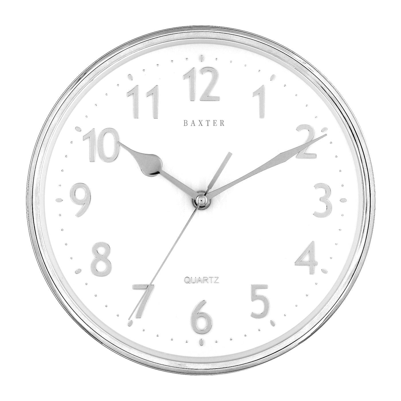 Emory W/Clock 3D Foil 25cm Silver