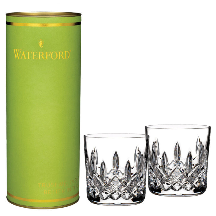 Crystal Giftology Lismore Double Old Fashioned Tumbler Pair