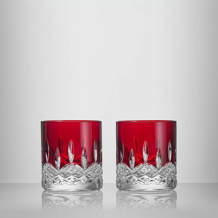 Waterford Lismore Red Tumbler Straight 180ml, Set of 2