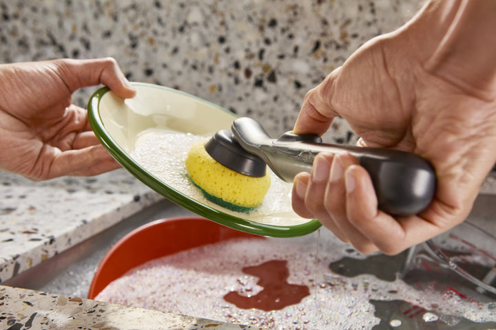 SinkTech Soap-dispensing dish brush with replacement head