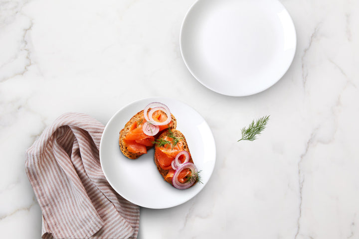 White Coupe Glass Dinner Plate 25cm