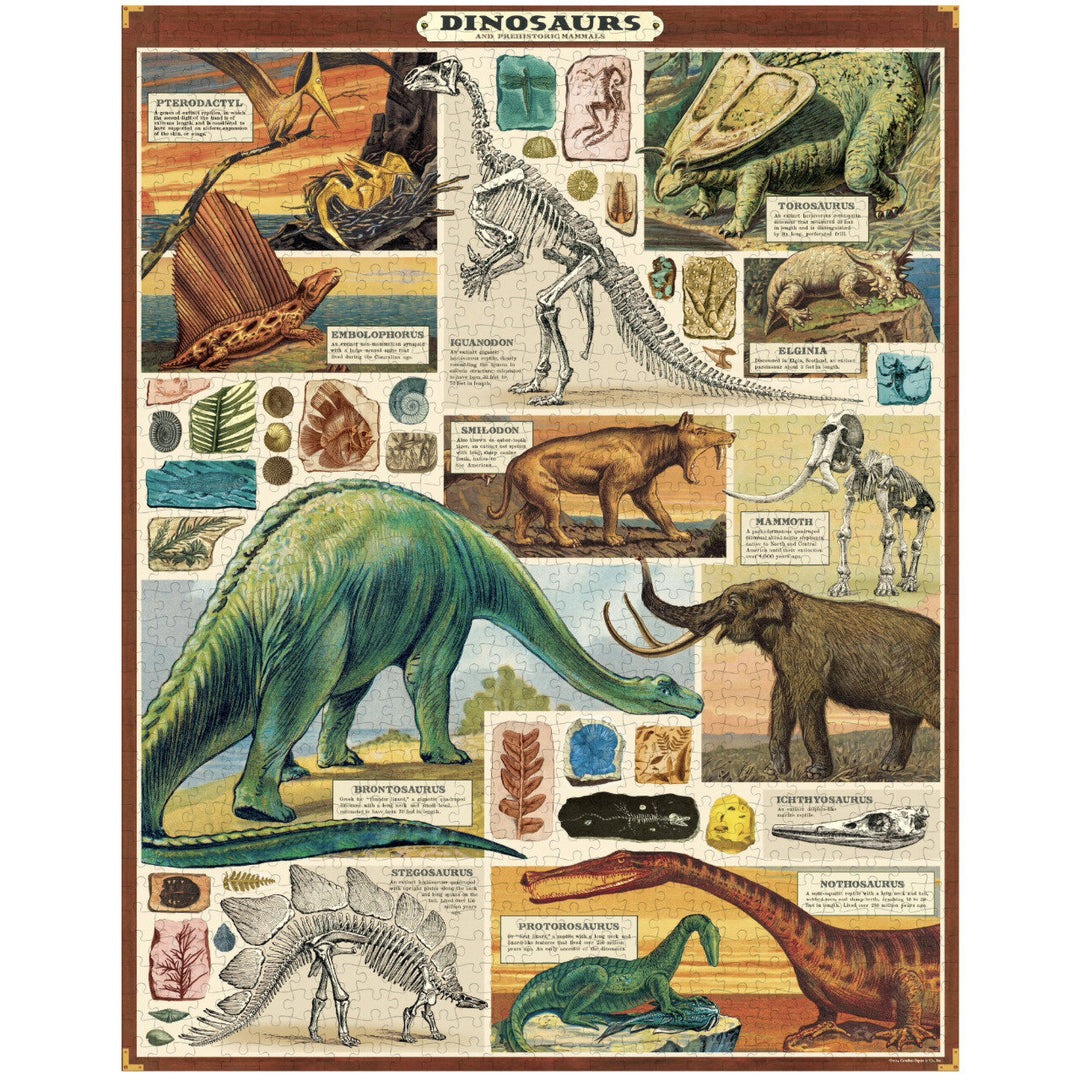 Dinosaurs 1000 Pce - Vintage Puzzle