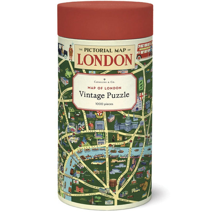Map Of London 1000 Pce - Vintage Puzzle