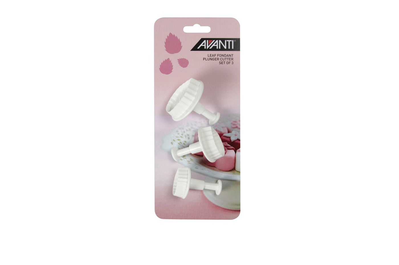 Leaf Fondant Plung Cutter Set - 3pce