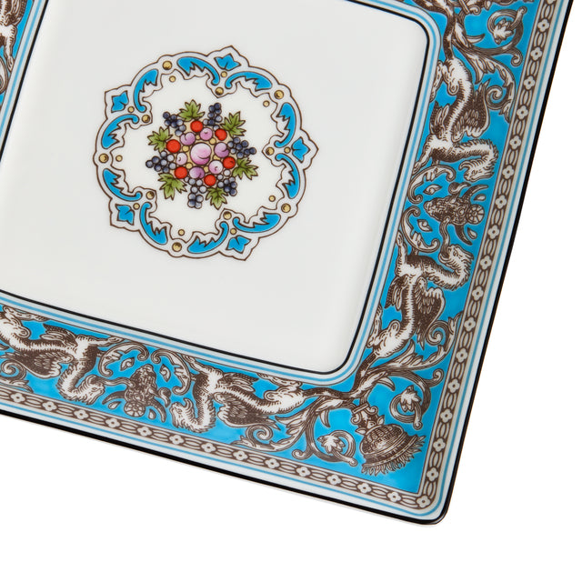 Florentine Turquoise Square Tray