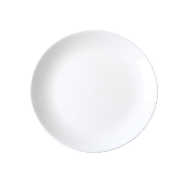 White Coupe Glass Dinner Plate 19cm
