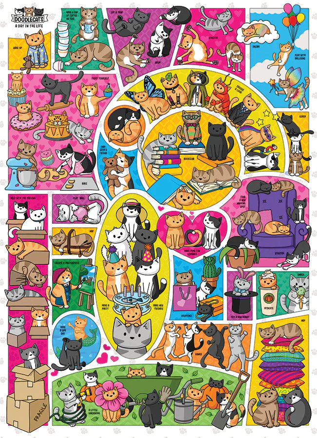 Doodlecats, 1000pcs, Compact