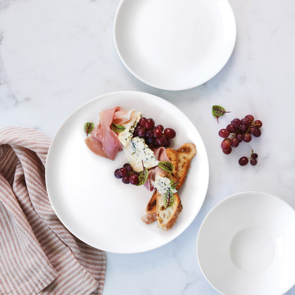 White Coupe Glass Noodle Bowl 18cm