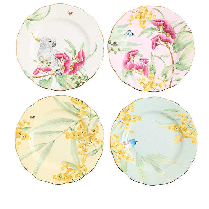 Royal Albert Miranda Kerr Australiana Plates Mixed Colours Set of 4