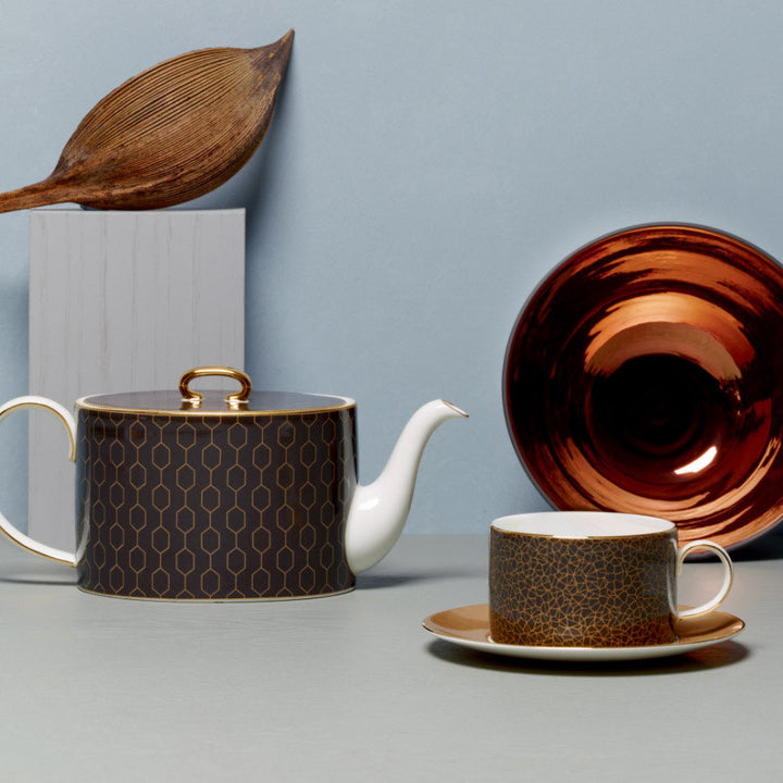 Arris Teacups & Saucers Set of 4