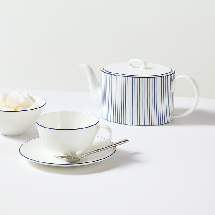 Gio Teacup Saucer Blue Line