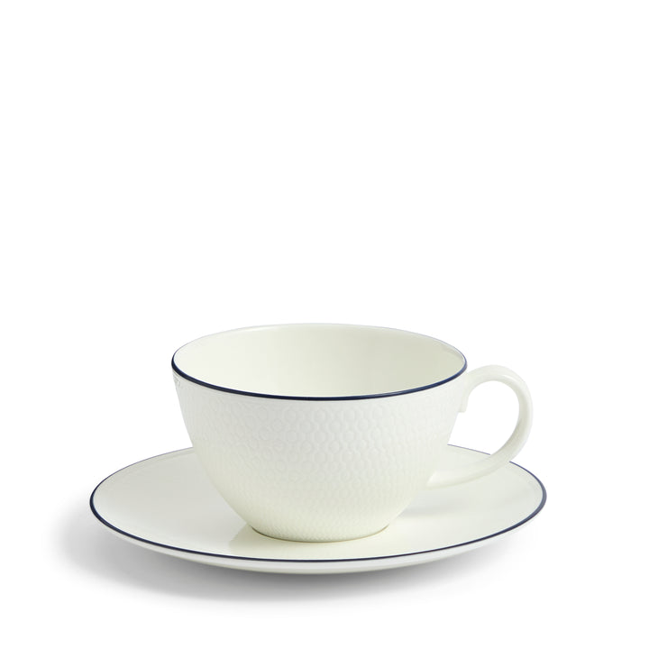 Gio Teacup Saucer Blue Line