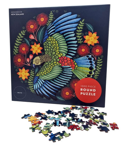 Cheeky Kea 1000 Pce - Round Puzzle