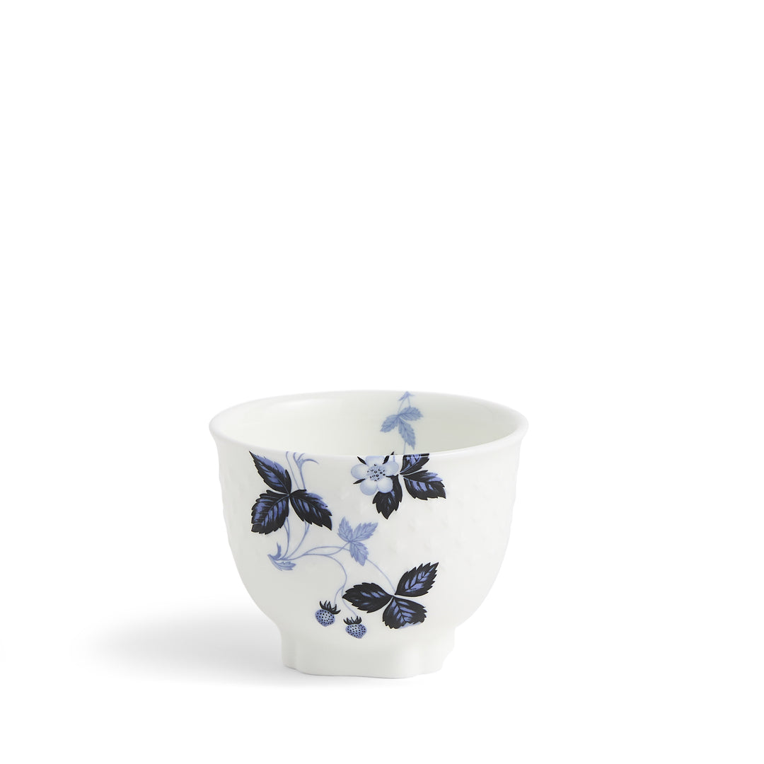 Wild Strawberry Inky Blue Tea Bowl 8.5cm 3.3in