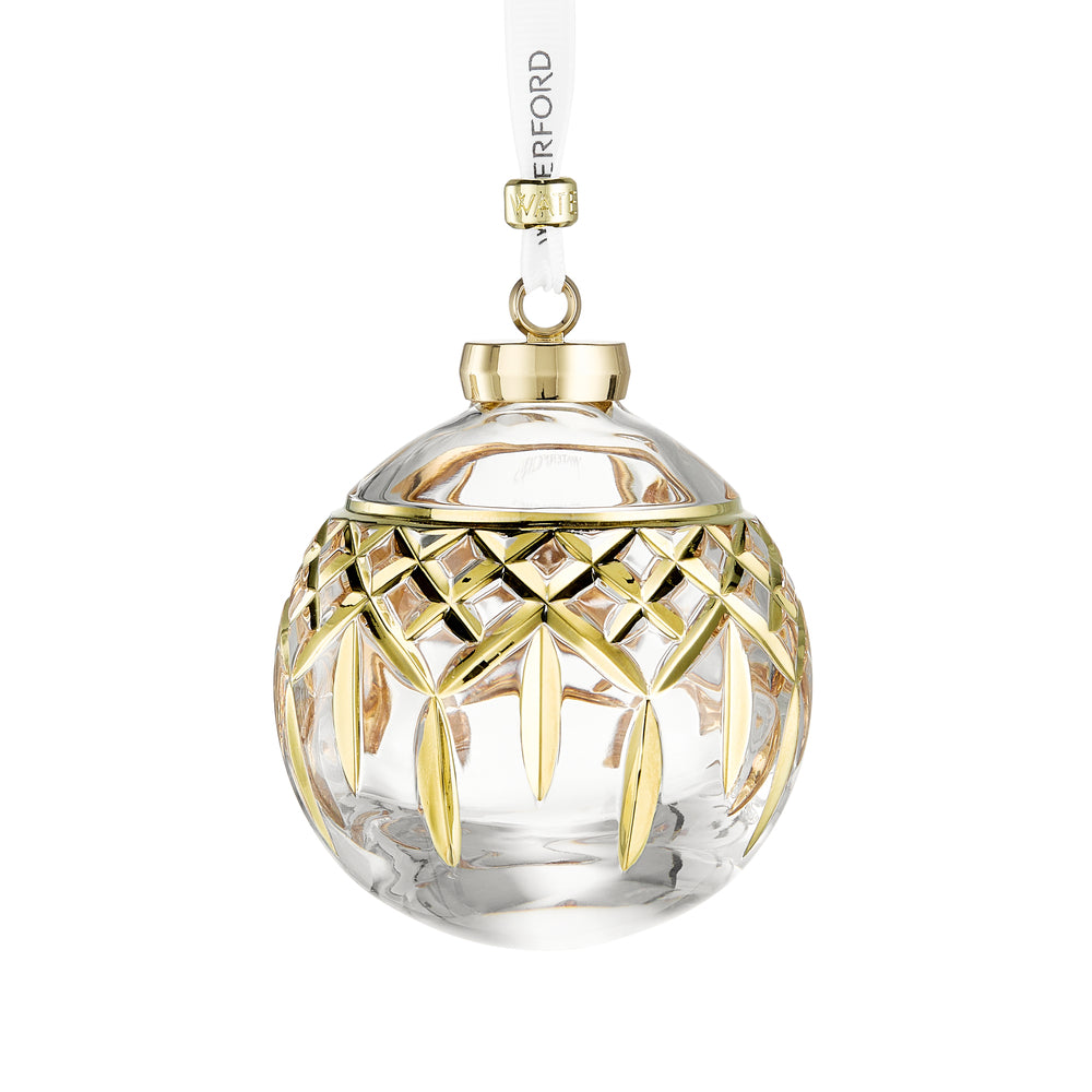 Crystal Ornaments 2026 Lismore Bauble Gilded