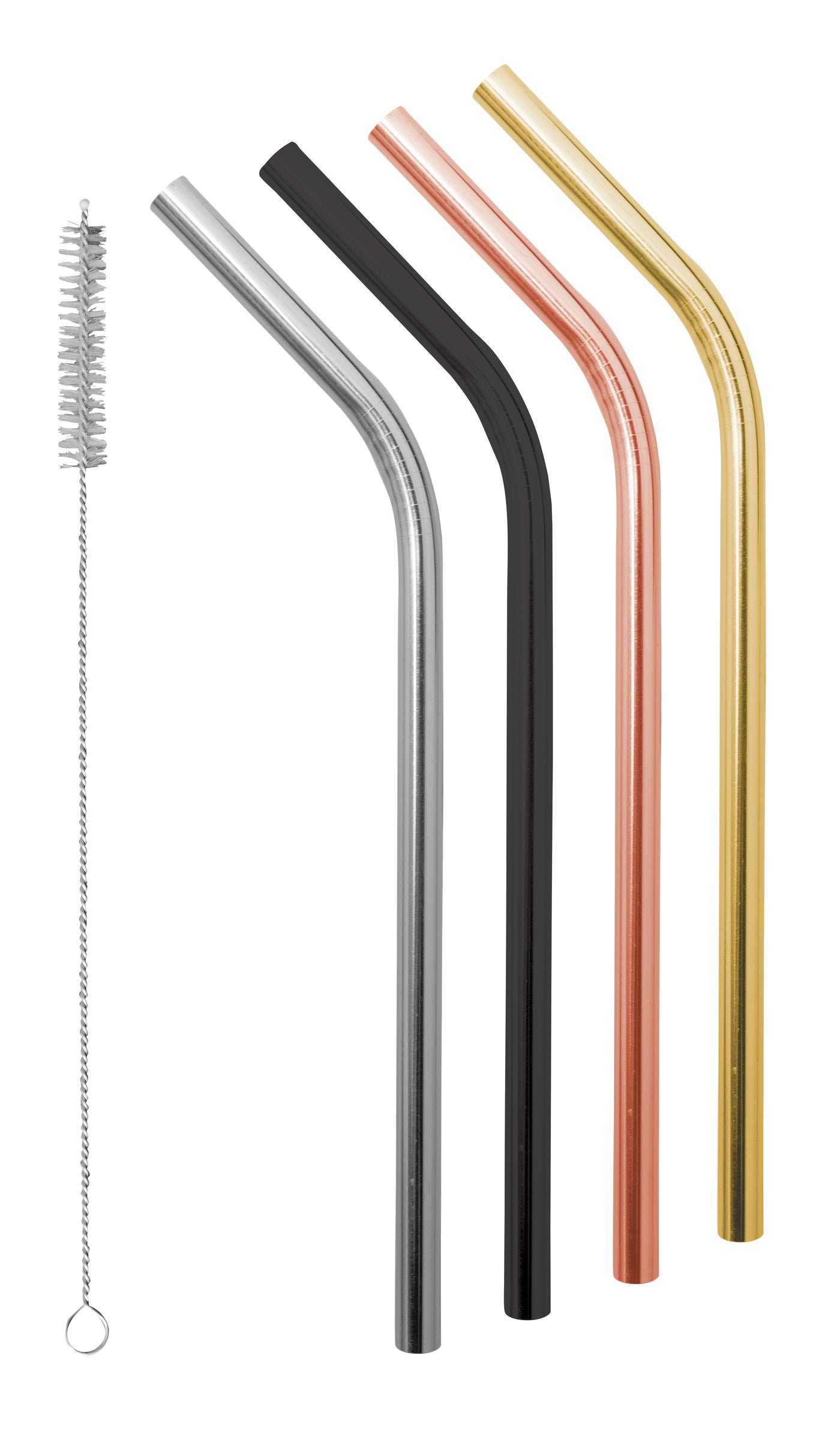 Smoothie SS Straws Prec Metal S/4