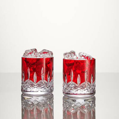 Waterford Lismore Red Tumbler Straight 180ml, Set of 2