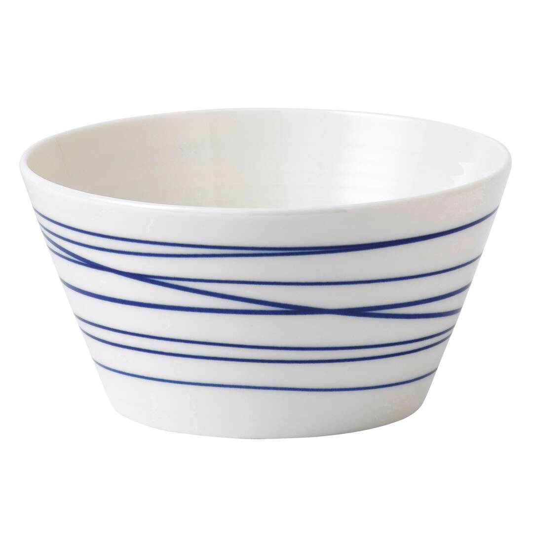 Pacific 16 Piece Dinnerware Set, Blue Lines
