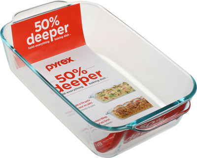 Deep Glass Baking Dish 3L