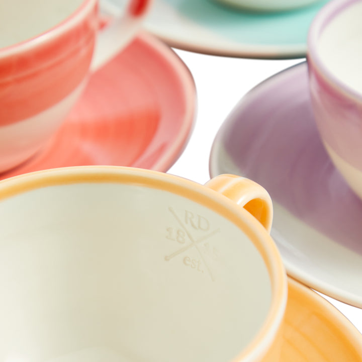 1815 Bright Cappuccino Cup & Saucer 275ml Set of 4
