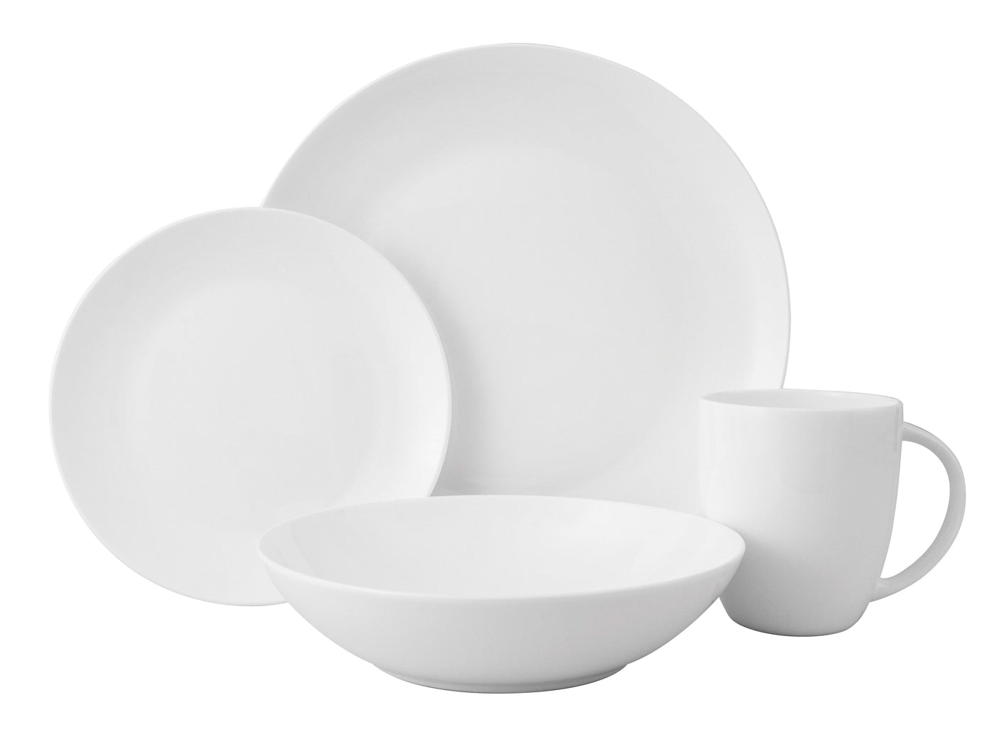 Wilkie Coupe 16pce Dinner Set-Fine Bone
