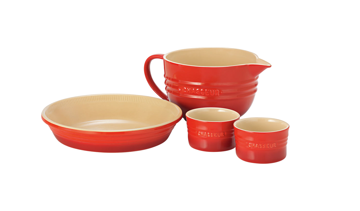La Cuisson 4 Piece-Baking Set Red