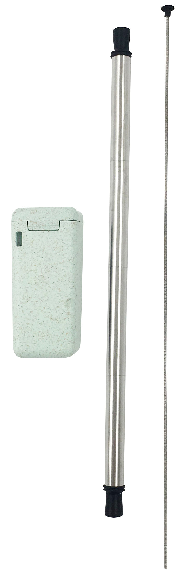 Folding SS Straw In Box - Mint