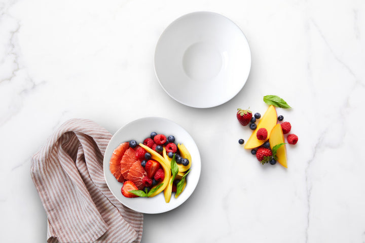 White Coupe Glass Dinner Plate 25cm