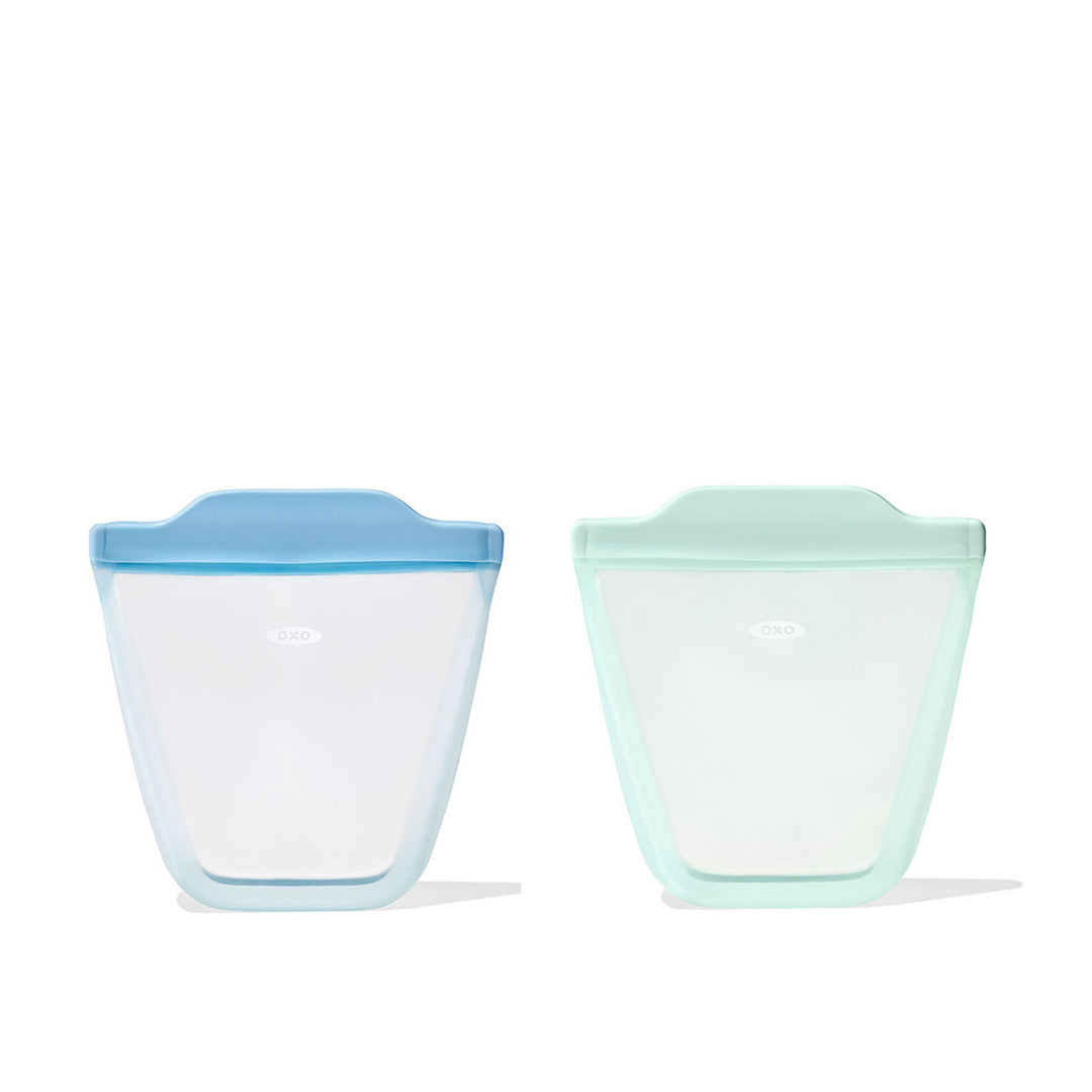 TOT Silicone Reusable Bags 2 Piece Stand Up Cup Set