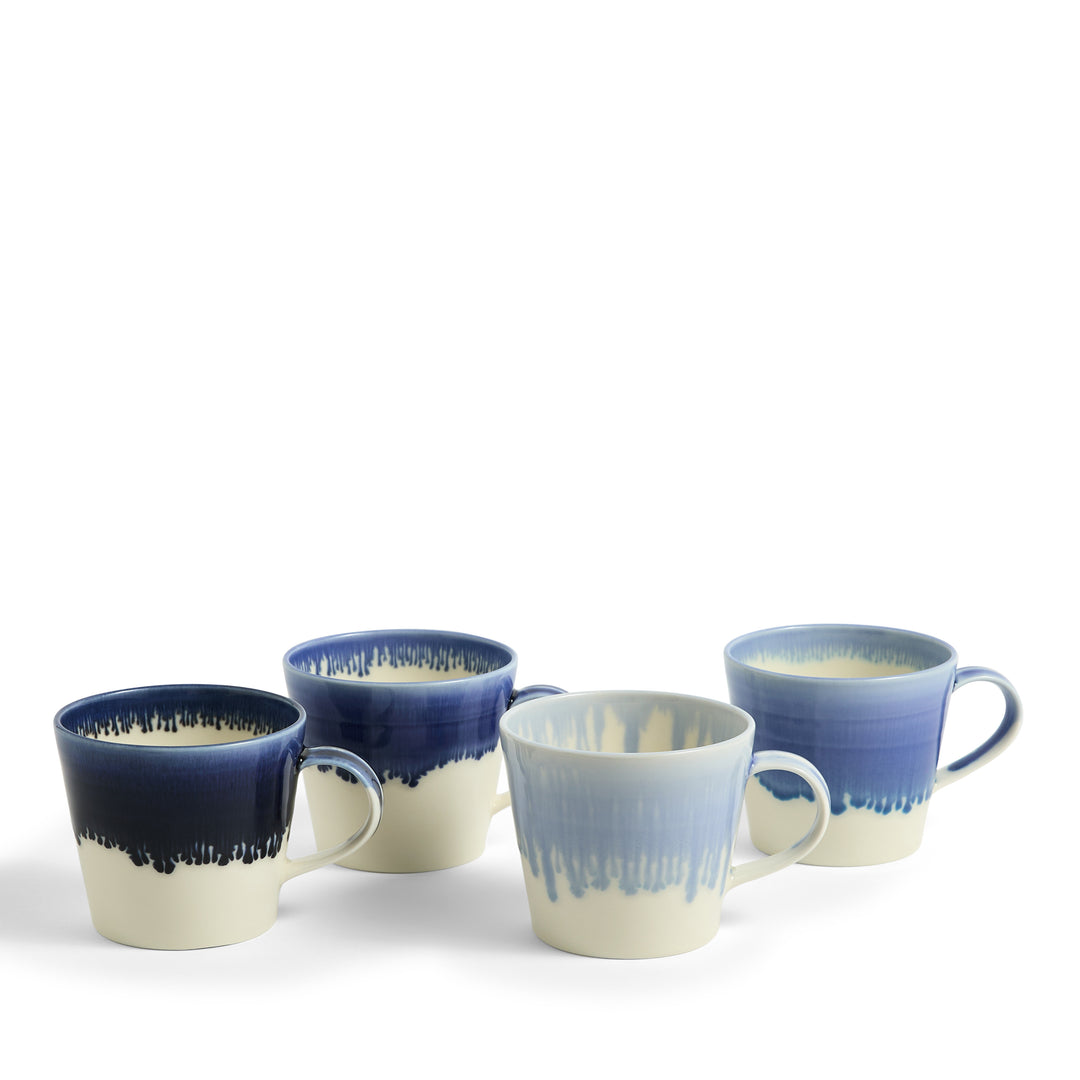 Mug 400ml Blue Set of 4