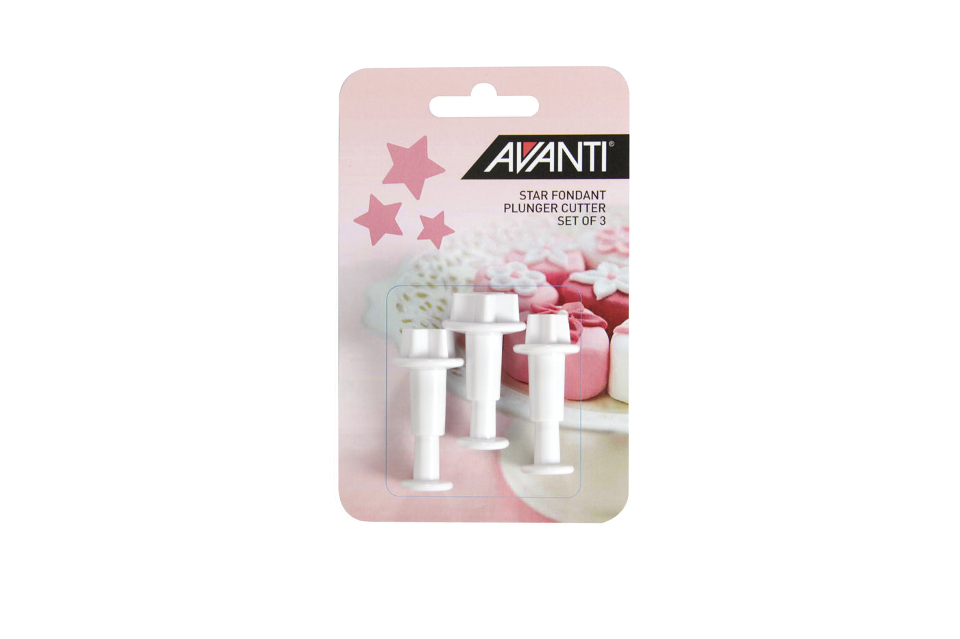 Star Fondant Plunger Cut Set - 3pce