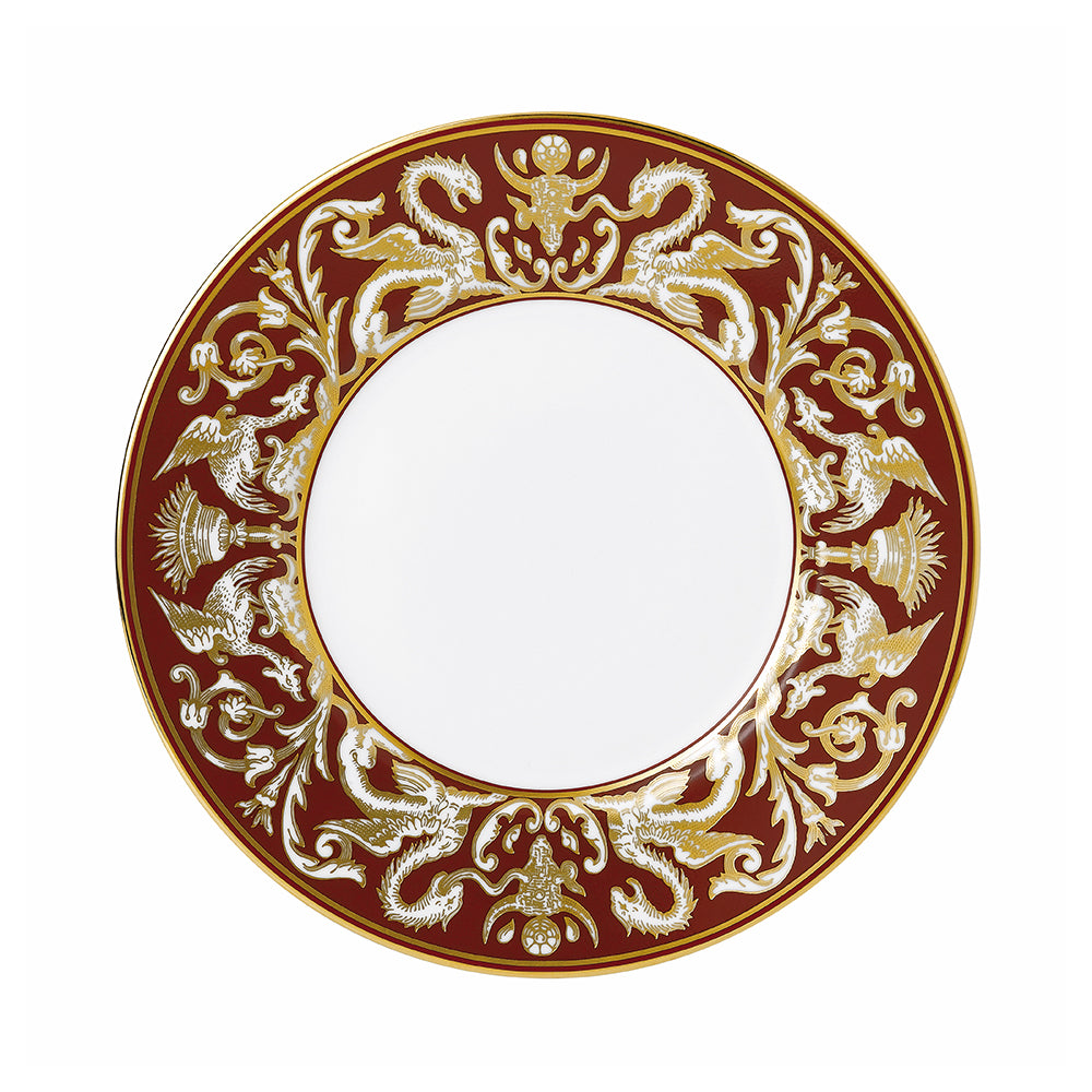 Wedgwood Renaissance Red Plate 23cm Florentine Accent