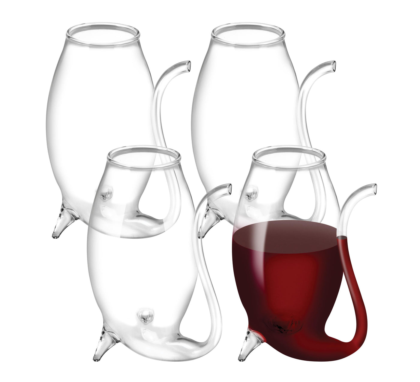 75ml Glass Port Sippers-Set Of 4