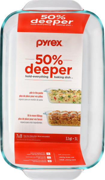 Deep Glass Baking Dish 3L
