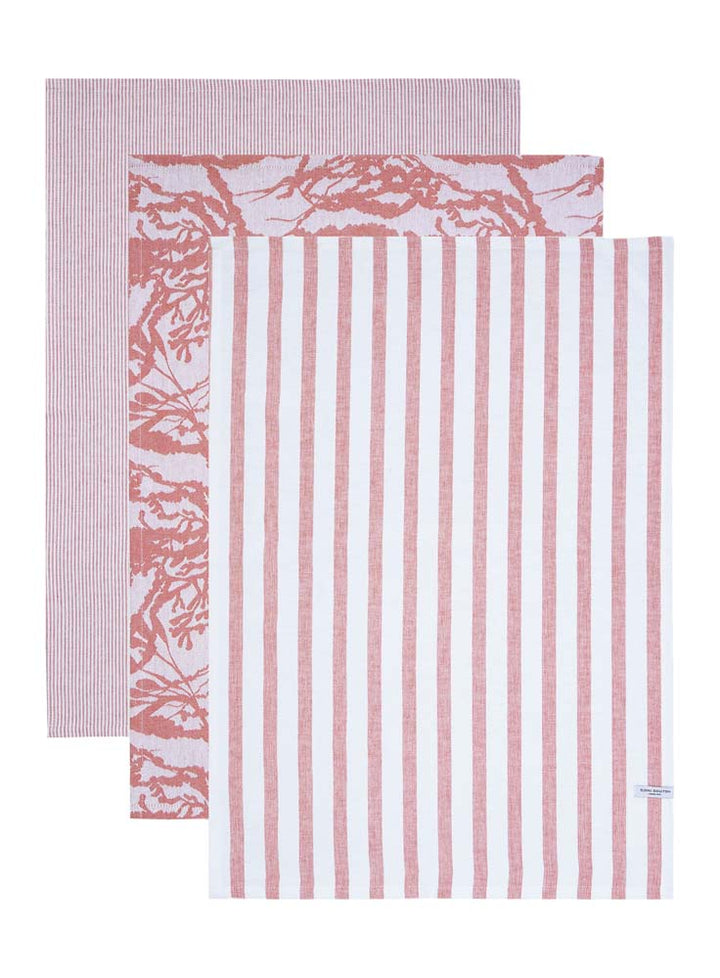 Royal Doulton 1815 Brights Tea Towel Coral Pack of 3