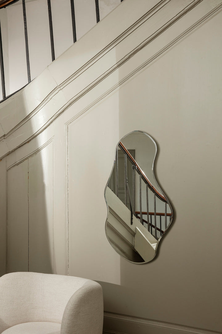 Pond Mirror - Large (Dark Chrome)