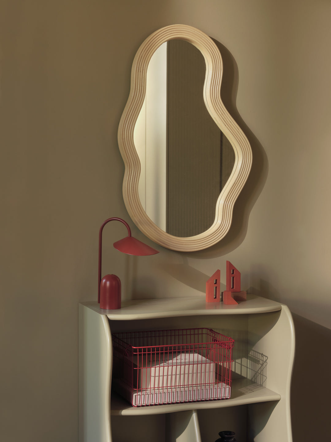 Pond Rattan Mirror - Medium