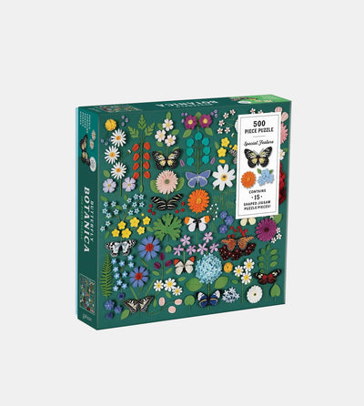 Butterfly Botanica 500 Piece Puzzle with Shaped Pieces
