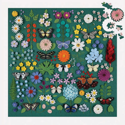 Butterfly Botanica 500 Piece Puzzle with Shaped Pieces