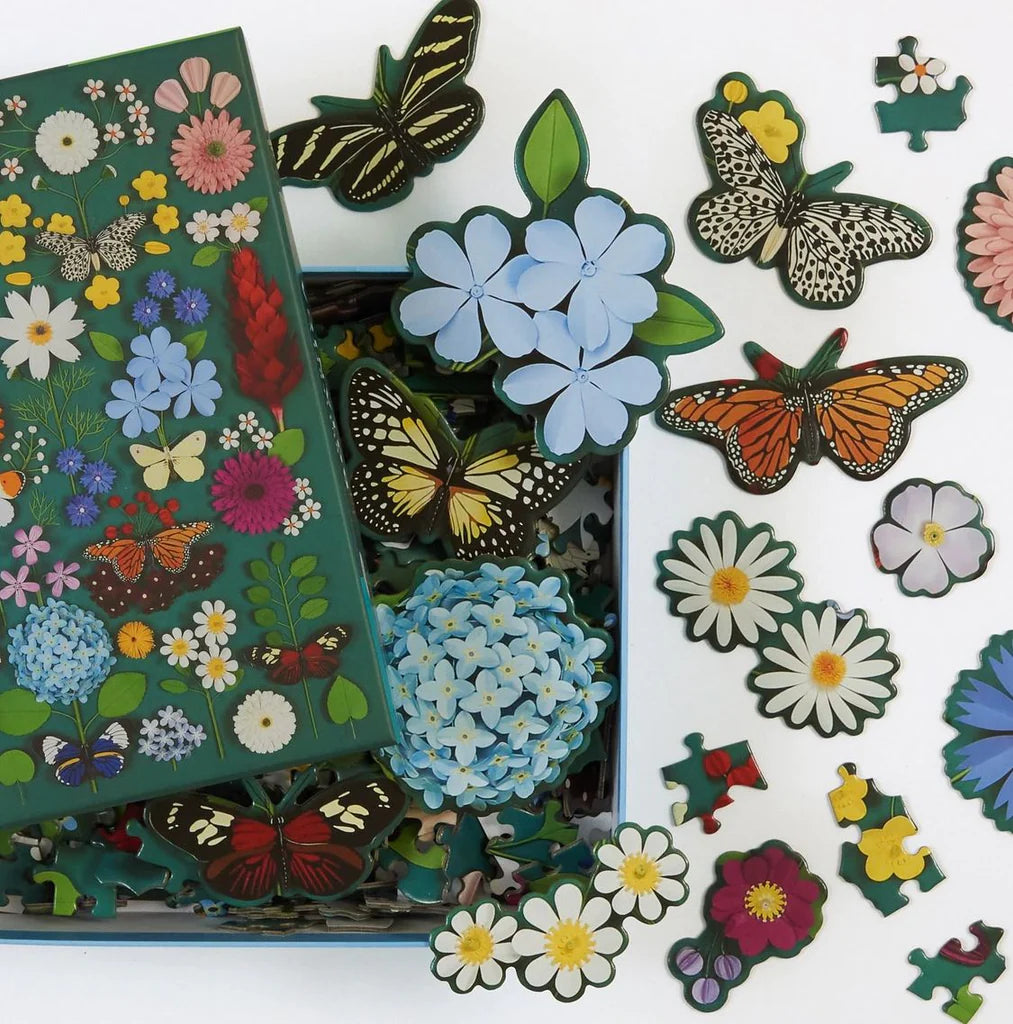 Butterfly Botanica 500 Piece Puzzle with Shaped Pieces