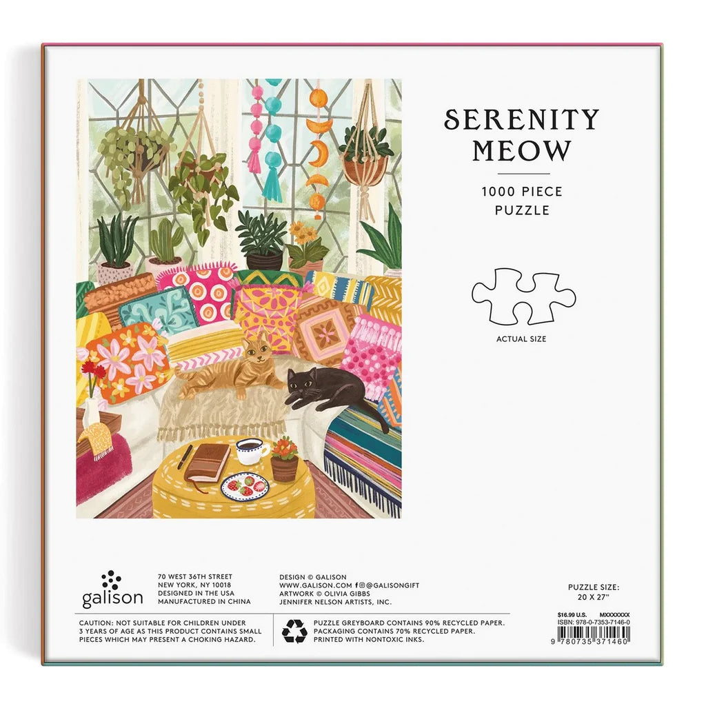 Serenity Meow 1000 piece puzzle