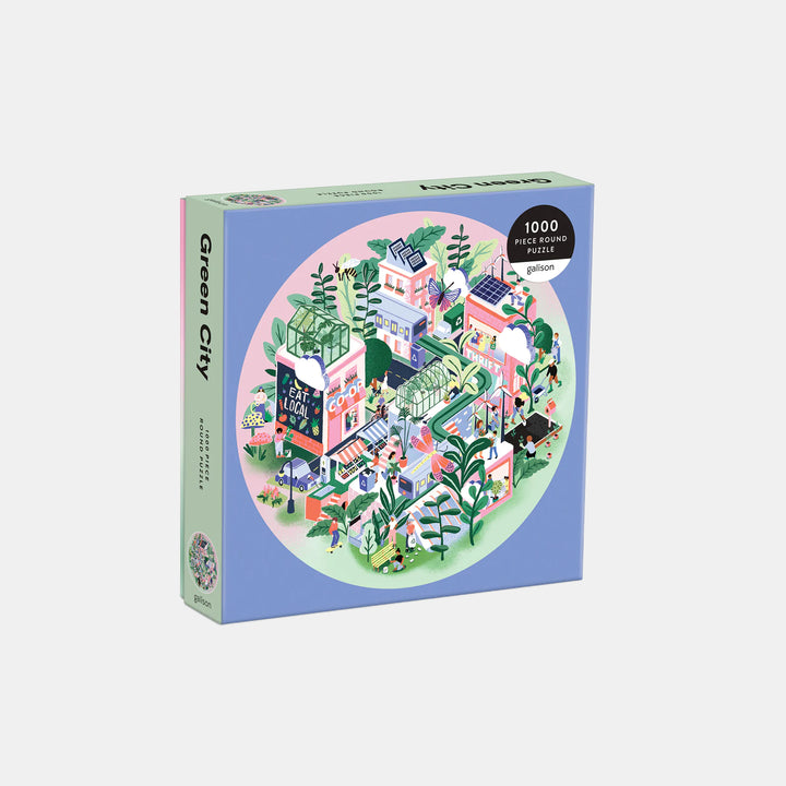 Green City 1000 Piece Round Puzzle