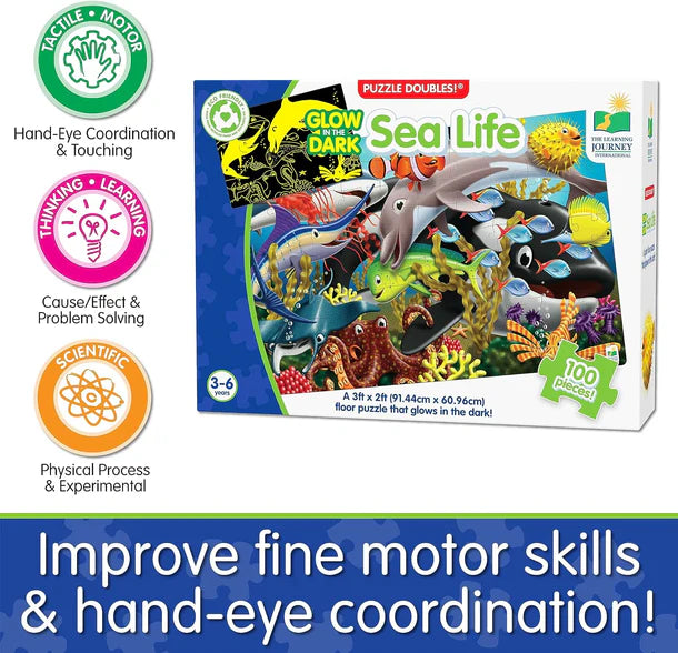 Glow in Dark Jigsaw Puzzle - Sealife